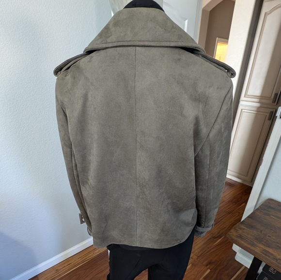 Bagatelle Collection Faux Suede Bayleaf Jacket Size Large Nwt ❤️ - Picture 5 of 7